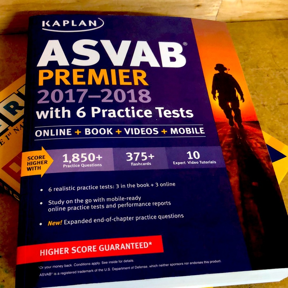 ASVAB Premier 2017-2018 with 6 Practice Tests: Online + Book